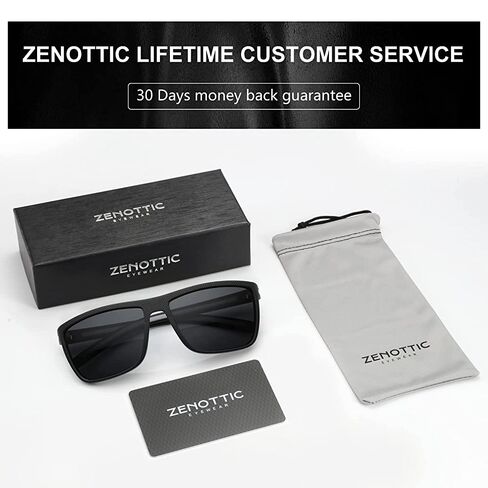 نظارات شمسية مستقطبة من ZENOTTIC للرجال خفيفة الوزن بإطار TR90 للحماية من الأشعة فوق البنفسجية 400 in Kuwait