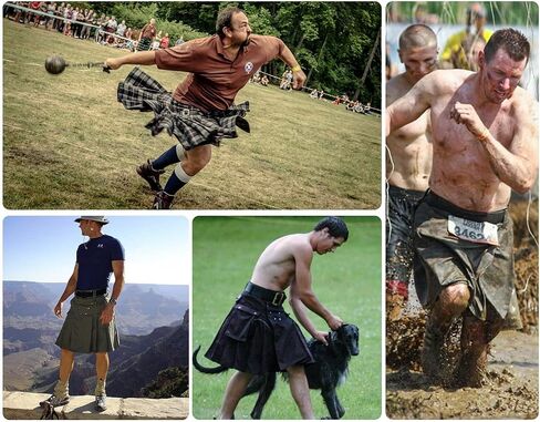 AKARMY Men's Kilt for Men, Camo Scottish Utility Kilt, 23" Pleated Tactical Kilt, Irish Highland Hybrid Kilts with Pockets in Saudi Arabia
