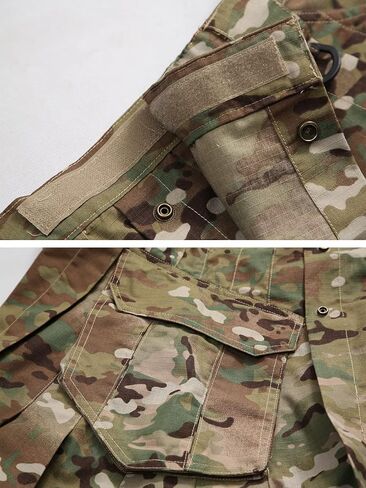 AKARMY Men's Kilt for Men, Camo Scottish Utility Kilt, 23" Pleated Tactical Kilt, Irish Highland Hybrid Kilts with Pockets in Saudi Arabia