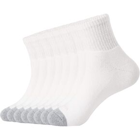 WANDER Men's Athletic Ankle Socks 3/8 Pairs Thick Cushion Running Socks for Men&Women Cotton Socks 6-9/9-12/12-15