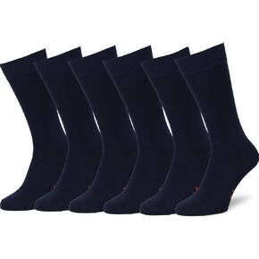 Easton Marlowe Mens Dress Socks - Plain Colors - 6 Pack Combed Cotton - Dress Socks for Men Mens Socks