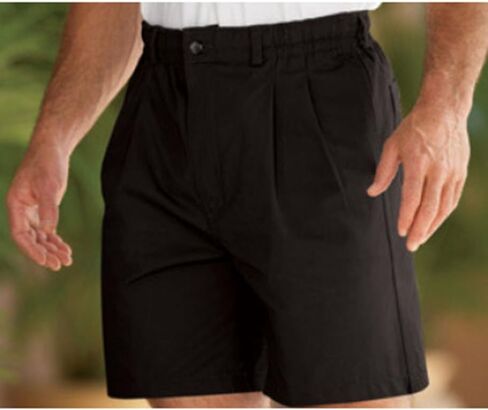 Creekwood Elastic Waist Twill Shorts for Big & Tall Men – 100% Pure Cotton in Kuwait