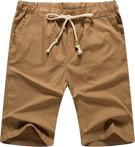 Sailwind Men’s Linen Shorts Casual Drawstring Summer Beach Shorts in Saudi Arabia