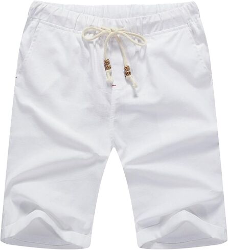 Sailwind Men’s Linen Shorts Casual Drawstring Summer Beach Shorts in Saudi Arabia