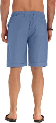Sailwind Men’s Linen Shorts Casual Drawstring Summer Beach Shorts in Saudi Arabia