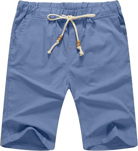 Sailwind Men’s Linen Shorts Casual Drawstring Summer Beach Shorts in Saudi Arabia