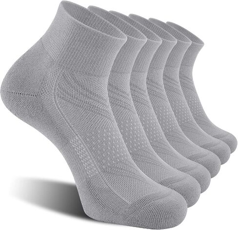 CelerSport 6 Pack Men's Ankle Socks with Cushion, Sport Athletic Running Socks in Kuwait