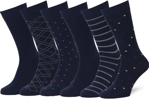 Easton Marlowe Mens Dress Socks 6 Pack Classic Cotton Dress Socks for Men - Patterned Socks in Saudi Arabia