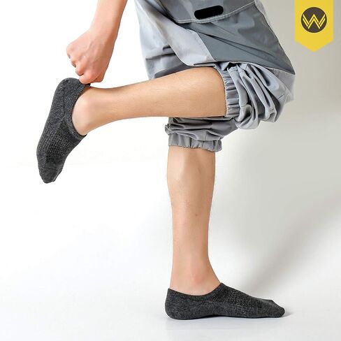 WANDER No Show Socks Mens 7/8 Pair Cotton Thin Non Slip Low Cut Men Invisible Sock 6-8/9-11/12-14 in Saudi Arabia