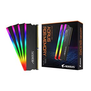 Gigabyte AORUS GP-ARS16G37 (RGB/ 16GB RAM Memory Kit (2x8GB)/ 3733MHz/ Supports AORUS Memory Boost/ RGB Fusion 2.0/ Selected Memory Ics/ 100% Sorted and Tested/ Memory) in Saudi Arabia