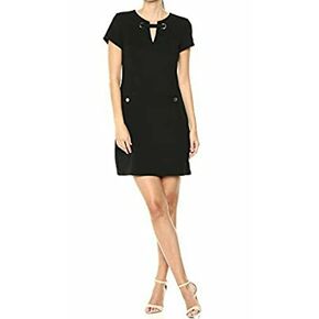Tommy Hilfiger Women's Classic Scuba Crepe Two Pocket Dress