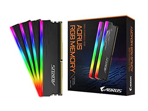 Gigabyte AORUS GP-ARS16G37 (RGB/ 16GB RAM Memory Kit (2x8GB)/ 3733MHz/ Supports AORUS Memory Boost/ RGB Fusion 2.0/ Selected Memory Ics/ 100% Sorted and Tested/ Memory) in Saudi Arabia