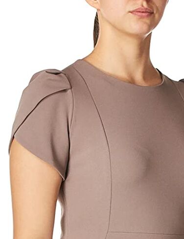 Calvin Klein Women's Essential Sleeveless Sheath, Cocoa Tulip Sleeve, 4 in Saudi Arabia
