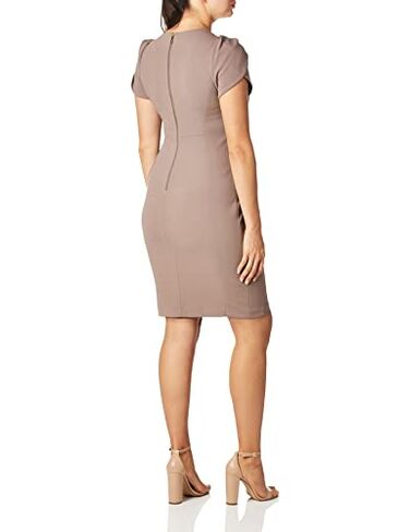 Calvin Klein Women's Essential Sleeveless Sheath, Cocoa Tulip Sleeve, 4 in Saudi Arabia