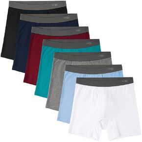 INNERSY Men's Boxer Briefs Cotton Stretchy Underwear Multipack for a Week