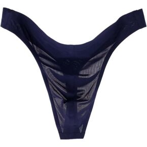Seamless Free Breathing Male Smooth Ice Silk Gstrings and Thongs Underwear Men Brief
