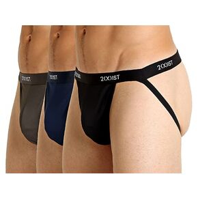 2(X)IST Men's Micro Speed Dri Jock Strap 3-Pack