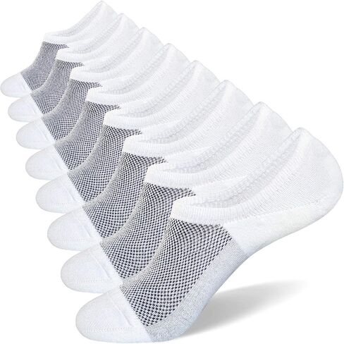 جوارب SIXDAYSOX No Show للرجال، 8 قطع من القطن، رفيعة ومنخفضة القطع وغير قابلة للانزلاق للأحذية الرياضية المسطحة 5-8/9-11/12-15 in Kuwait