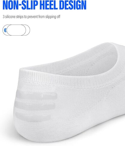 Closemate Mens No Show Socks Low Cut Invisible Socks for Men Women 6 Pairs Non Slip Cotton Casual Sneaker Trainer Socks in Saudi Arabia