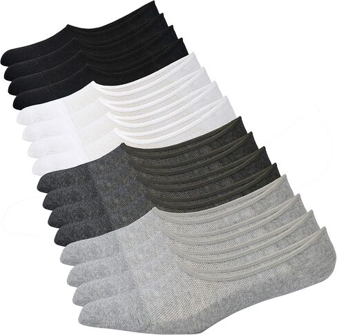 Jormatt Genuine Mens No Show Socks, Loafer Sneakers Low Cut Cotton Socks With Non Slip Grips in Saudi Arabia
