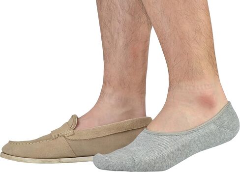 Jormatt Genuine Mens No Show Socks, Loafer Sneakers Low Cut Cotton Socks With Non Slip Grips in Saudi Arabia
