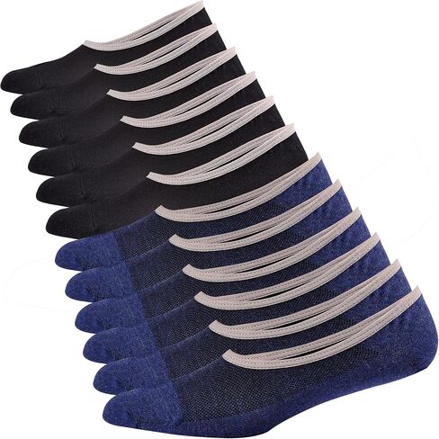 Jormatt Genuine Mens No Show Socks, Loafer Sneakers Low Cut Cotton Socks With Non Slip Grips in Saudi Arabia