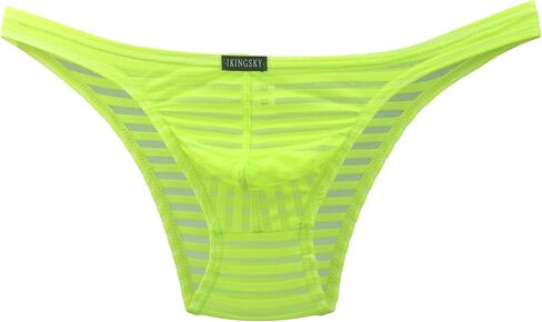 IKINGSKY Men's Sexy Brazilian Underwear See Through Bikini Under Panties Half Back Coverage Mens Underwear in Kuwait