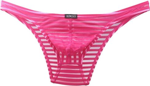 IKINGSKY Men's Sexy Brazilian Underwear See Through Bikini Under Panties Half Back Coverage Mens Underwear in Kuwait