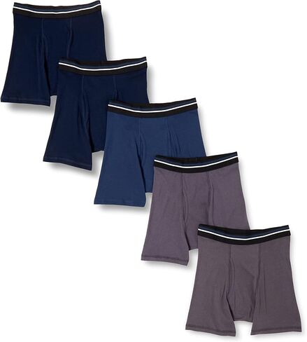 Amazon Essentials Men's Tag-Free Boxer Briefs, Pack of 5 in Saudi Arabia