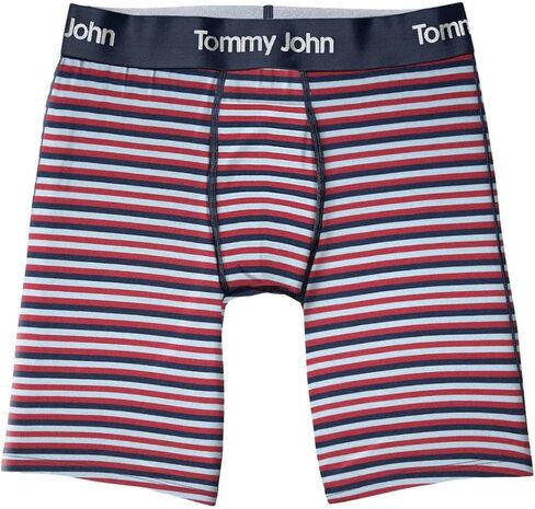ملابس داخلية للرجال من Tommy John - سروال داخلي ثانٍ من الجلد مع حقيبة محيطية ودرزة داخلية أطول 8 بوصات - نسيج حريري ناعم ومطاط in Saudi Arabia