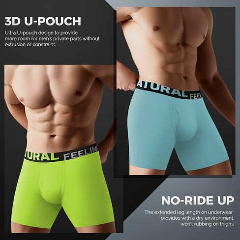 ملابس داخلية للرجال من Natural Feelings Boxer ملابس داخلية للرجال من القطن الناعم مفتوحة in Kuwait