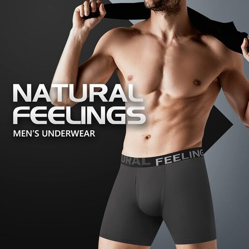 ملابس داخلية للرجال من Natural Feelings Boxer ملابس داخلية للرجال من القطن الناعم مفتوحة in Kuwait