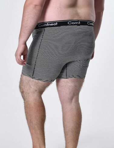 ملابس داخلية للرجال من Comfneat مكونة من 5 قطع كبيرة وطويلة مقاس 3XL-7XL من القطن والألياف اللدنة مع ذبابة in Kuwait