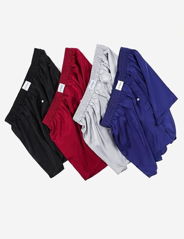 LILYSILK Silk Boxers Mens Breathable Real Mulberry Underwear 6A Grade Royal Shorts Combo Pack, Silk Sleep Lounge Bottoms in Kuwait