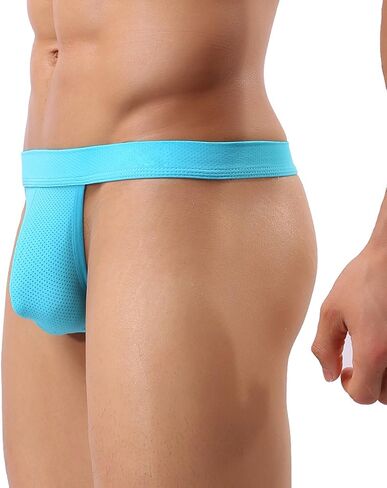 Summer Code Mens Micro Mesh Stretch Thong T-Back Sexy Underwear in Saudi Arabia