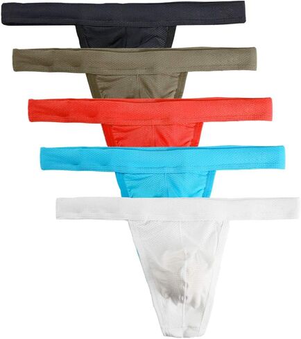 Summer Code Mens Micro Mesh Stretch Thong T-Back Sexy Underwear in Saudi Arabia