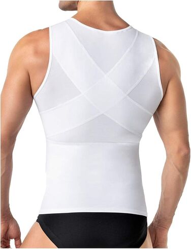 LEO Vest Shapewear for Men - Back Support Posture Corrector Body Shaper in Saudi Arabia