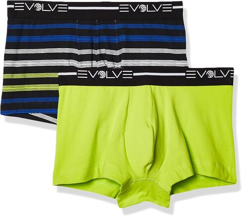 Evolve Men's Cotton Stretch No Show Trunk Underwear Multipack in Saudi Arabia