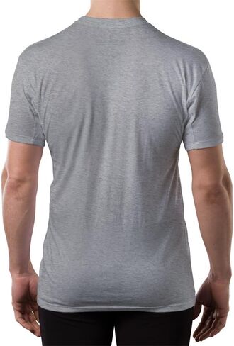 Sweatproof Undershirt for Men with Underarm Sweat Pads (Original Fit, V-Neck) in Kuwait