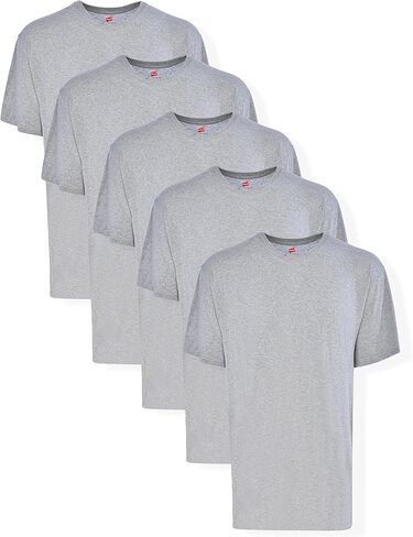 Hanes Big Men’s Tagless ComfortSoft Crew Undershirt Tall, Various Pack Size Options (3 Pack or 5 Pack) in Kuwait