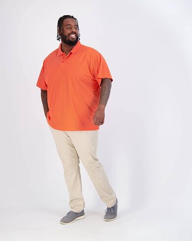 Real Essentials 3 Pack: Men's Quick-Dry Short Sleeve Athletic Performance Polo Shirt (Available in Big & Tall) in Kuwait