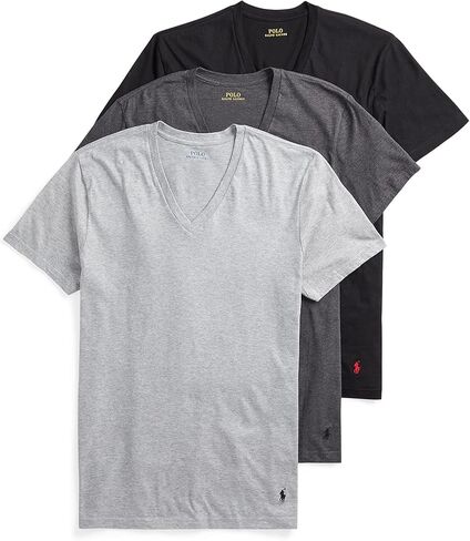 POLO RALPH LAUREN Men's Classic Fit Cotton V-Necks 3-Pack in Saudi Arabia