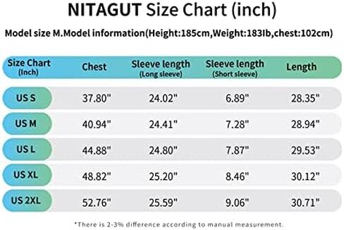 تيشيرتات NITAGUT للرجال كاجوال بفتحة أمامية أساسية وأكمام طويلة/قصيرة الأكمام من Henley in Kuwait