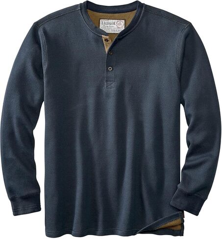 Legendary Whitetails Men's Tough as Buck Double Layer Thermal Henley Shirt-Casual Long Sleeve Waffle Knit Regular Fit in Saudi Arabia