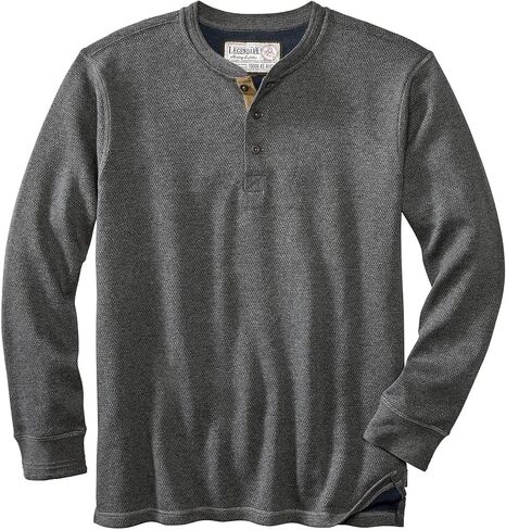 Legendary Whitetails Men's Tough as Buck Double Layer Thermal Henley Shirt-Casual Long Sleeve Waffle Knit Regular Fit in Saudi Arabia