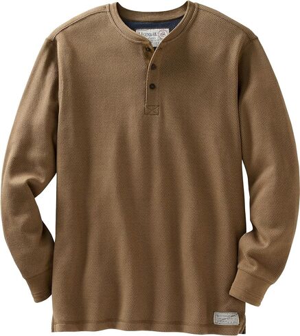 Legendary Whitetails Men's Tough as Buck Double Layer Thermal Henley Shirt-Casual Long Sleeve Waffle Knit Regular Fit in Saudi Arabia