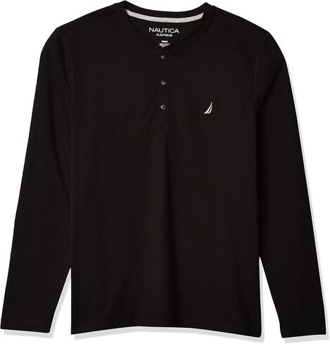 Nautica Men's Long Sleeve Henley Pajama Top in Kuwait
