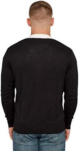 Revenge of the Nerds Tri Lambda Black with White Mens Costume Cardigan Sweater in Saudi Arabia