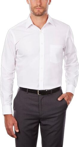Van Heusen Men's Tall Fit Dress Shirts Poplin in Kuwait