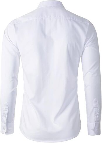 Beninos Men's Dress Shirts Fitted Poplin Solid in Saudi Arabia
